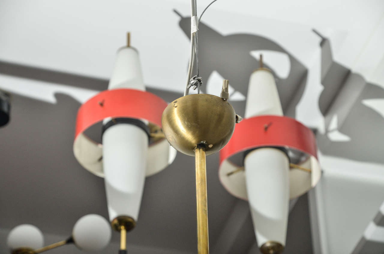 Mid-Century Modern Italian Sputnik Chandelier by Stilnovo
