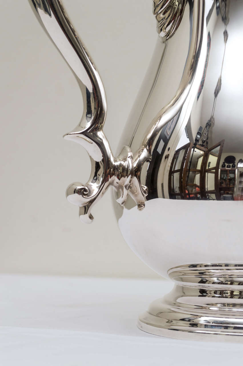 real silver water pitcher
