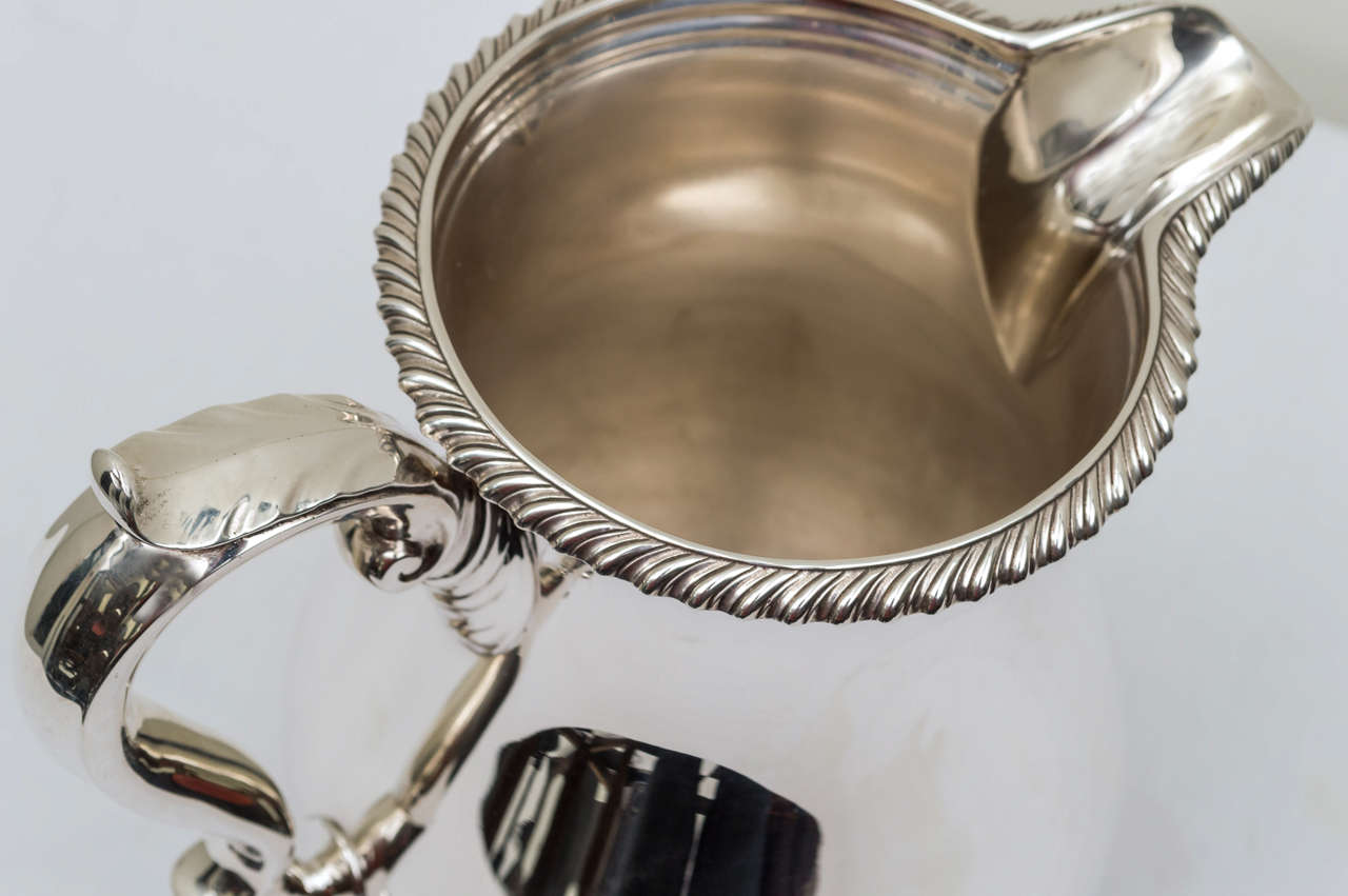 Georgian Sterling Silver Water Pitcher by Shreve & Co. San Francisco