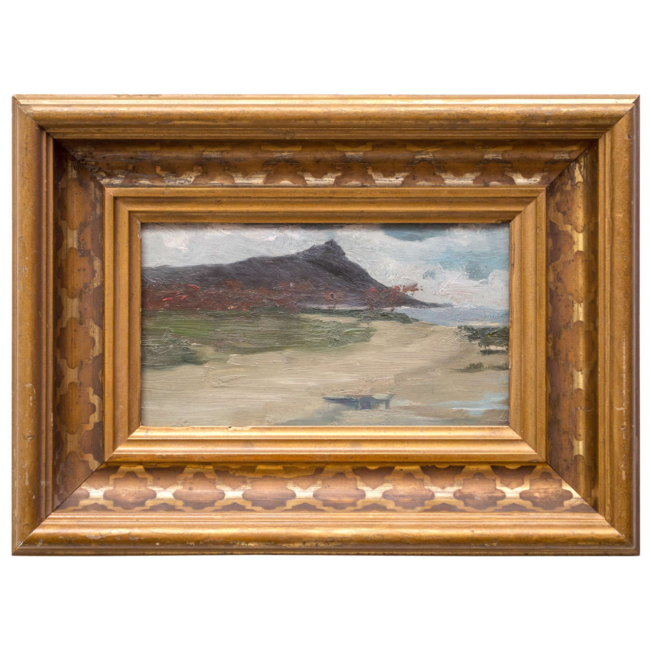 Late 19th Century Oil Painting of Hawaii, "View of Diamondhead"
