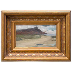 Late 19th Century Oil Painting of Hawaii, "View of Diamondhead"