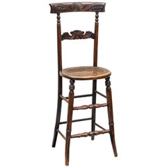 Antique English William IV Mahogany Posture / "Discipline" Chair Circa 1835