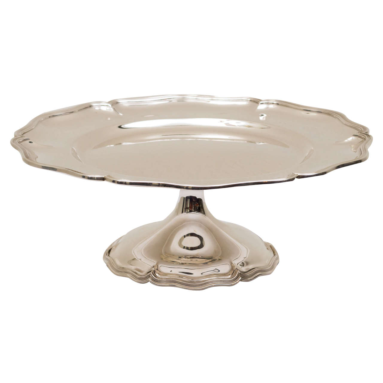 Art Nouveau Sterling Silver Cake Stand by Shreve and Co. SF at 1stDibs