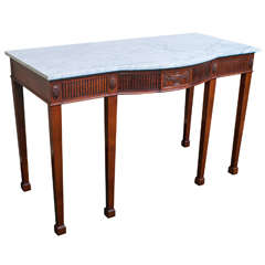 Adam Style Bow Front Server or Console Table