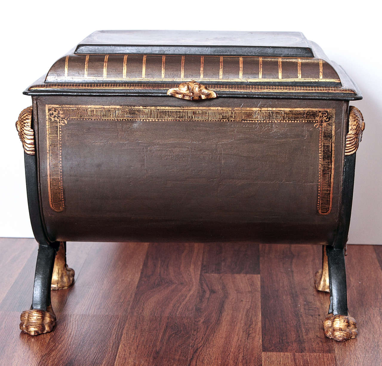 Rectangular Coal Hod 19th c English coal hod by Henry Loveridge and company London For Sale ...