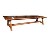 Vintage Trestle Base Farm Table