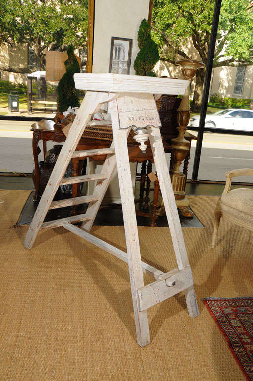 French Antique Parisian Painter's Ladder