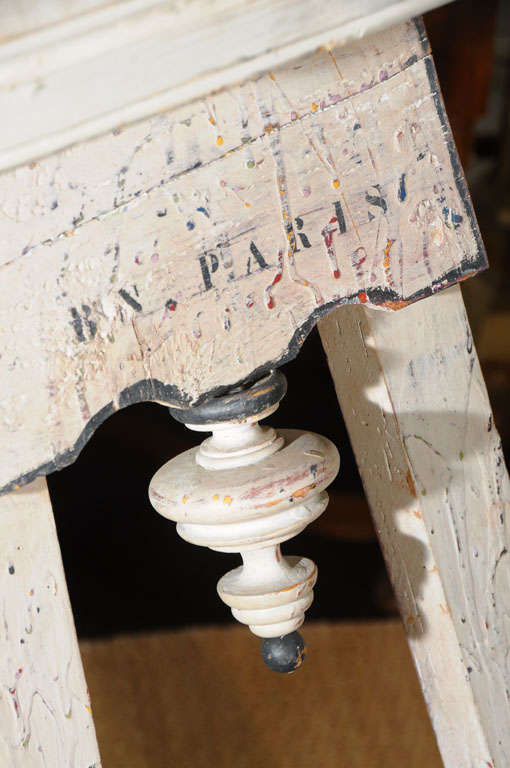 Antique Parisian Painter's Ladder In Good Condition In Houston, TX