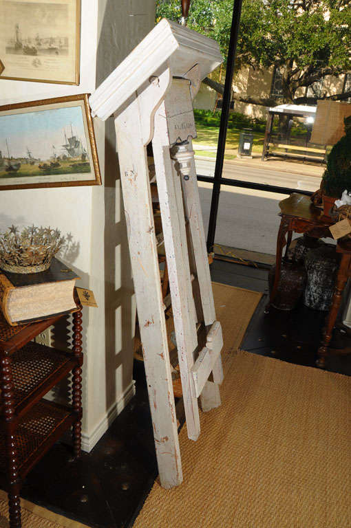 Antique Parisian Painter's Ladder 3