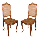 Antique Petite Cane Chairs