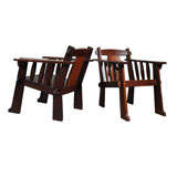 Serrurier Bovy Pair of Chairs