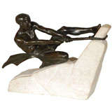 French Spelter  Sculpture with Bronze Finish