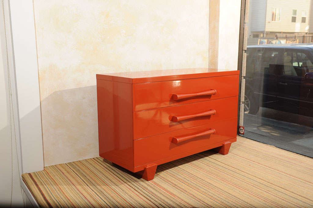 American Modernist Lacquered Chest