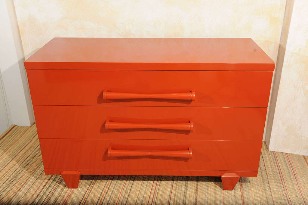 20th Century Modernist Lacquered Chest