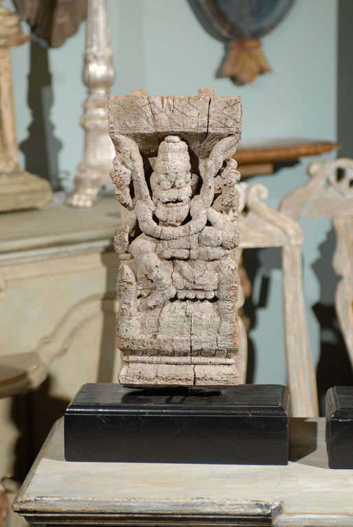 Indian 19th Century Hindu Temple Fragments from India Mounted on Bases For Sale