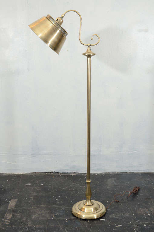 Brass Bridge Floor Lamp