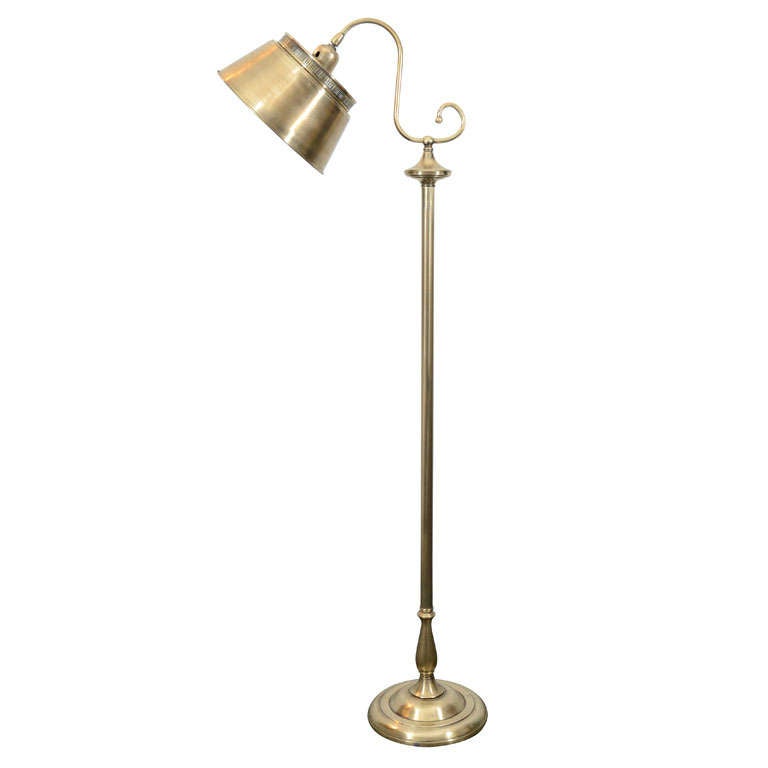 Brass Bridge Floor Lamp For Sale