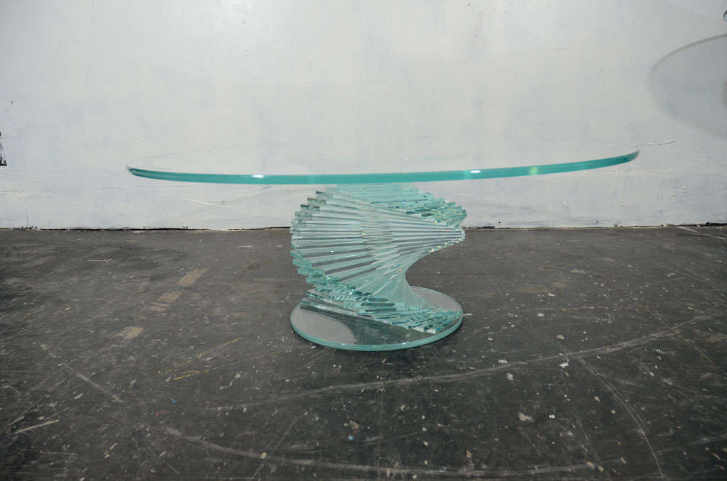 Biomorphic Glass Coffee Table