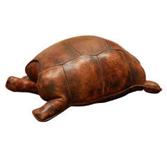 Abercrombie & Fitch style large  leather turtle