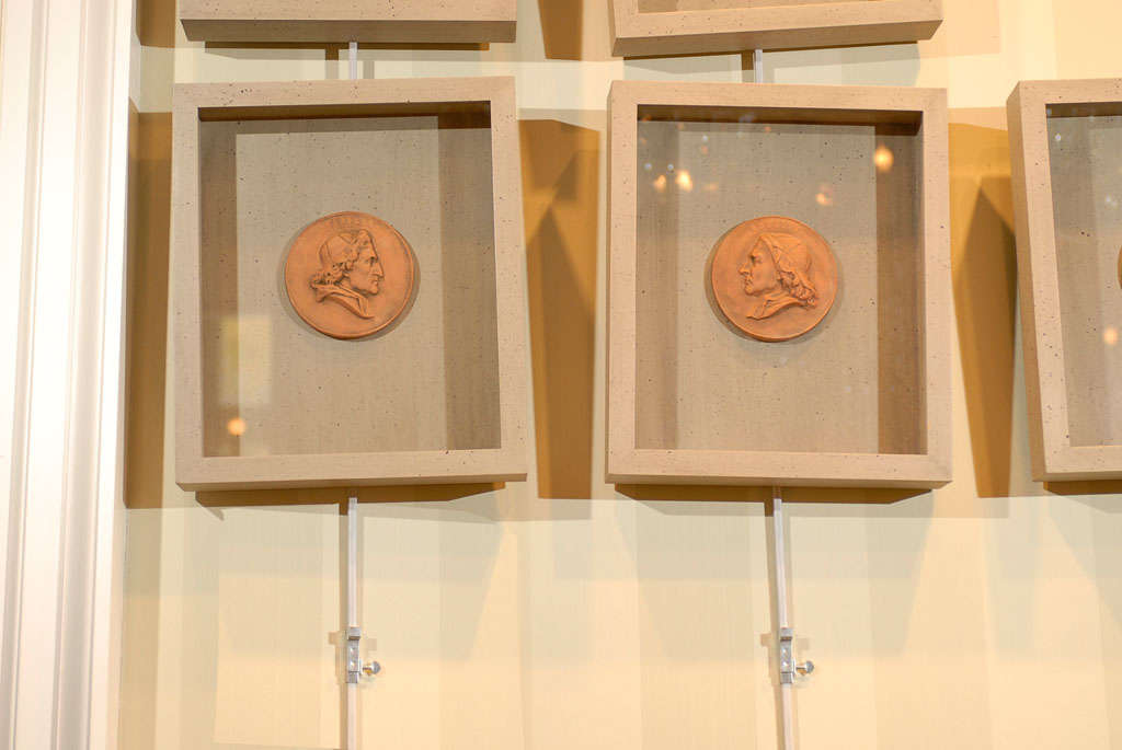 Framed Terra Cotta Medallions
