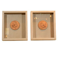 Framed Terra Cotta Medallions