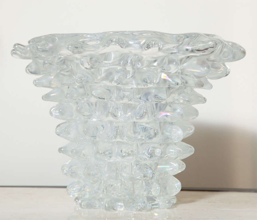 A Oversized Sculptural Scavo Murano Vase