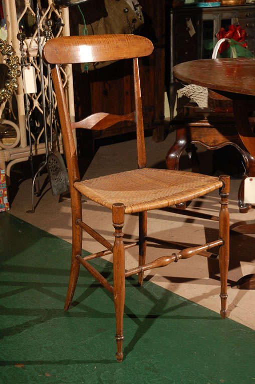 Old Tilt Top Wine Tasting Table with Two Chairs