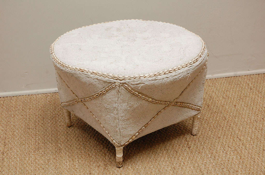 Yoruba Beaded Side Table.