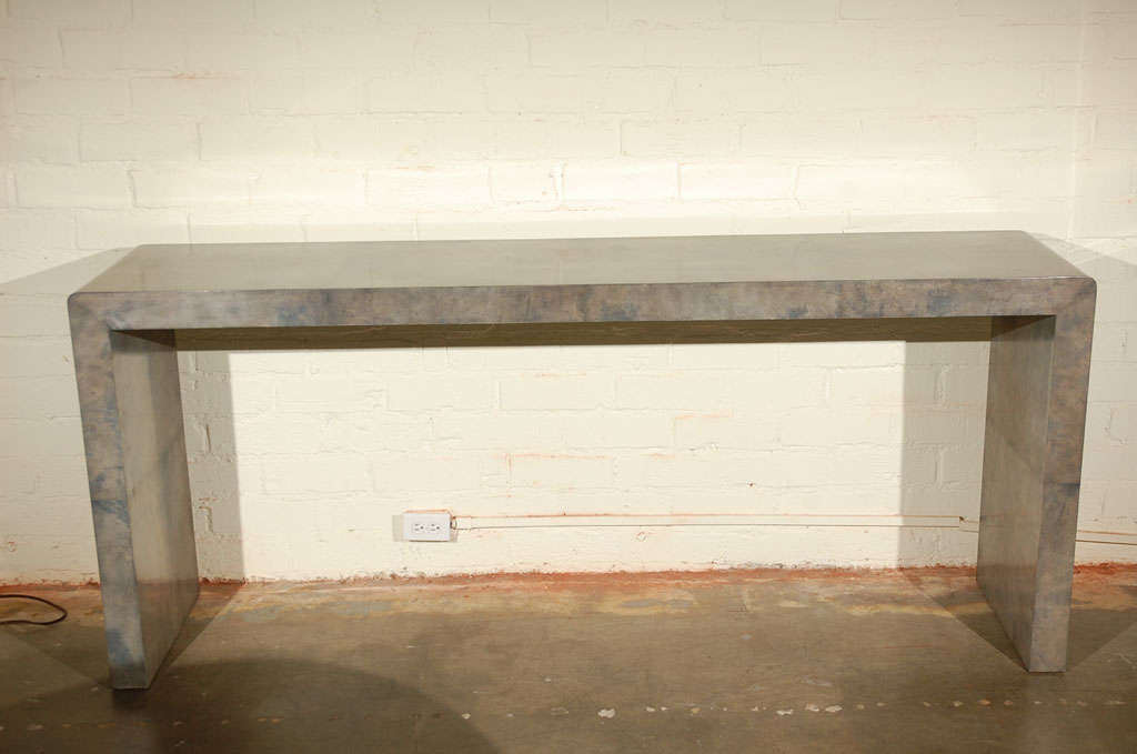 Long Parchment Parsons Console