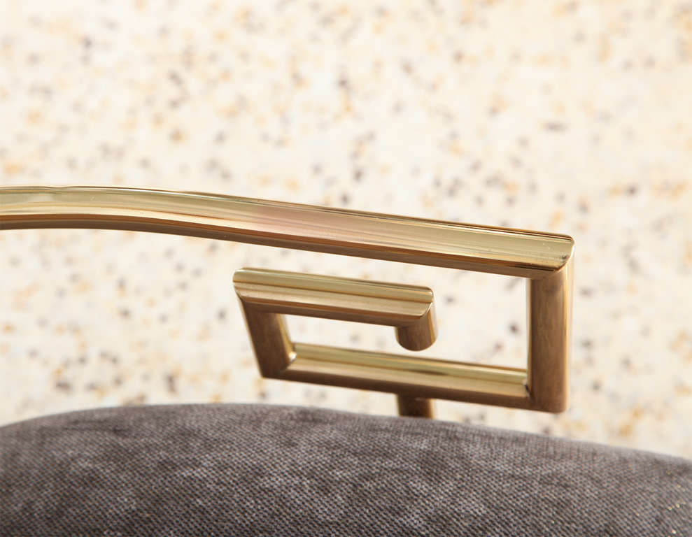 Solid Brass Greek Key Chair 3