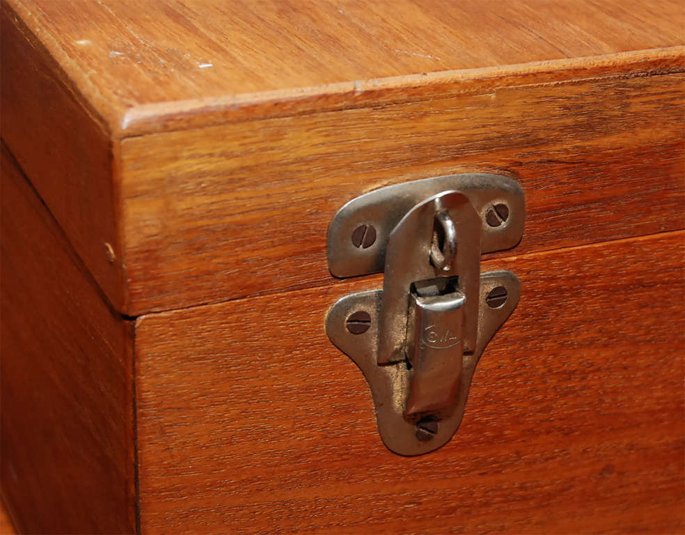 Mid-20th Century Flatware Set in Trunk