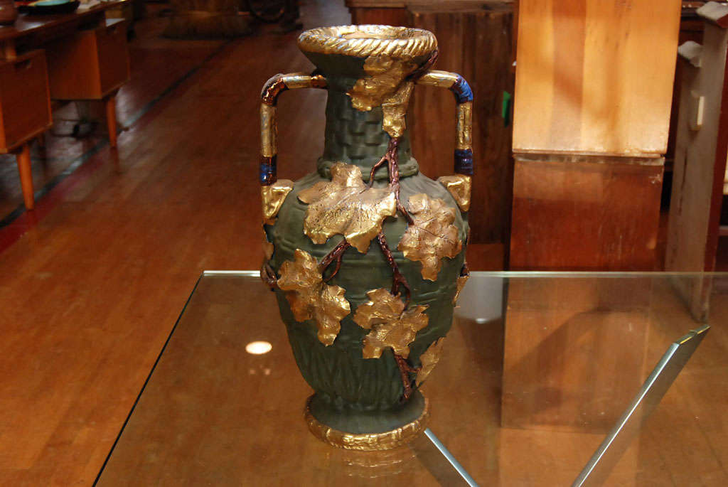 A large Royal Dux Amphora Urn