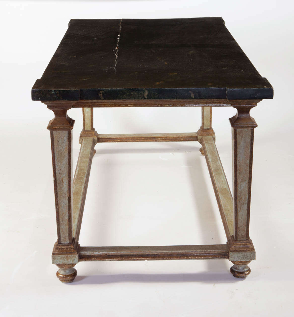 Wood A Fine Italian 17th Century Painted Center Table For Sale