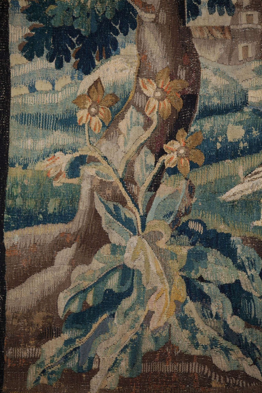 A Fine Louis XIV Verdure Tapestry, Aubousson For Sale 1