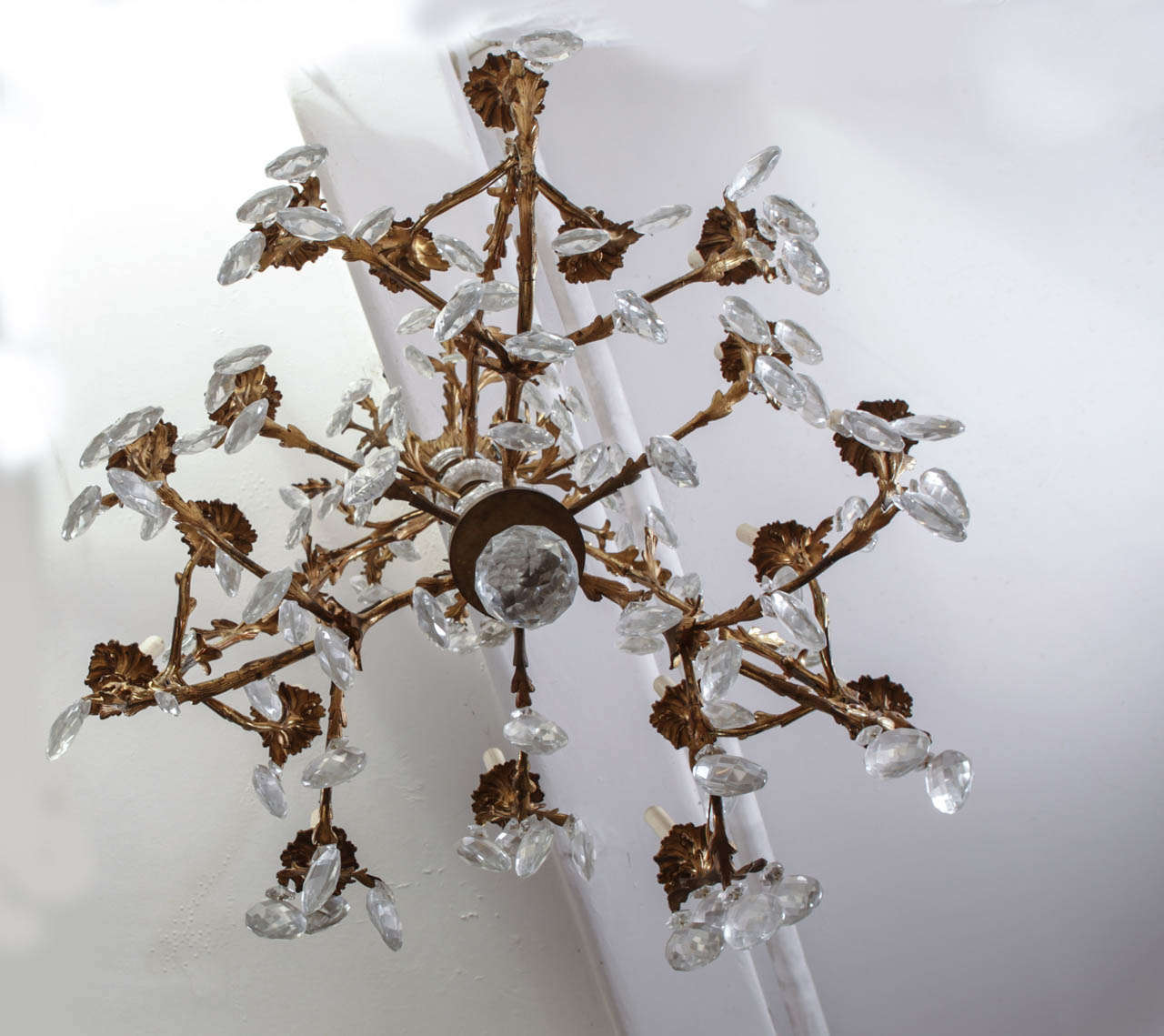  French Gilt Bronze and Cut-Glass, 14-Light Chandelier 3