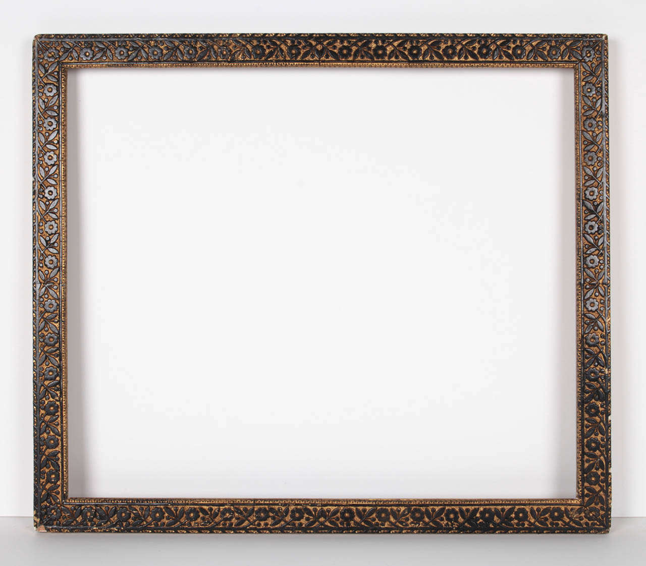 Aesthetic Movement Composition Frame with Ebonized Floral Decoration