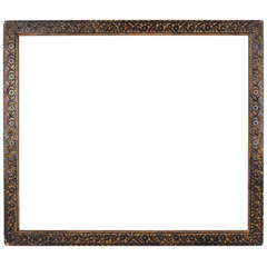 Aesthetic Movement Composition Frame with Ebonized Floral Decoration
