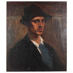 Early 20th Century European Portrait of a Gentleman, Oil on canvas