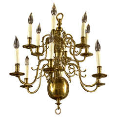 Two Tier 12 Light Dutch Chandelier 7