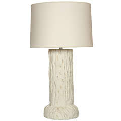 Large Table Lamp in the Form of a Tree Trunk