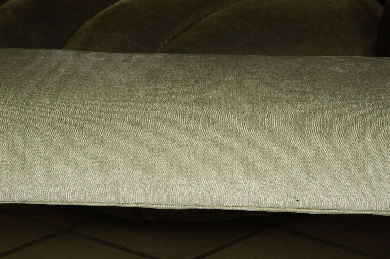American Stylish Low Bench with Pale Green Chenille