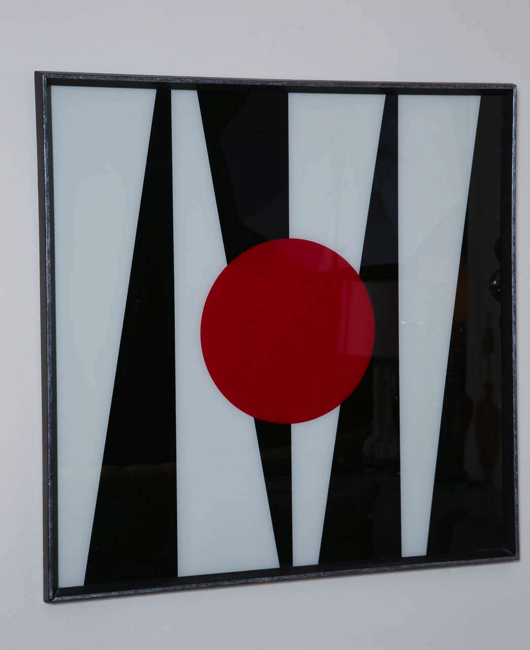 Late 20th Century The Red Dot - Framed Abstract Silkscreen For Sale