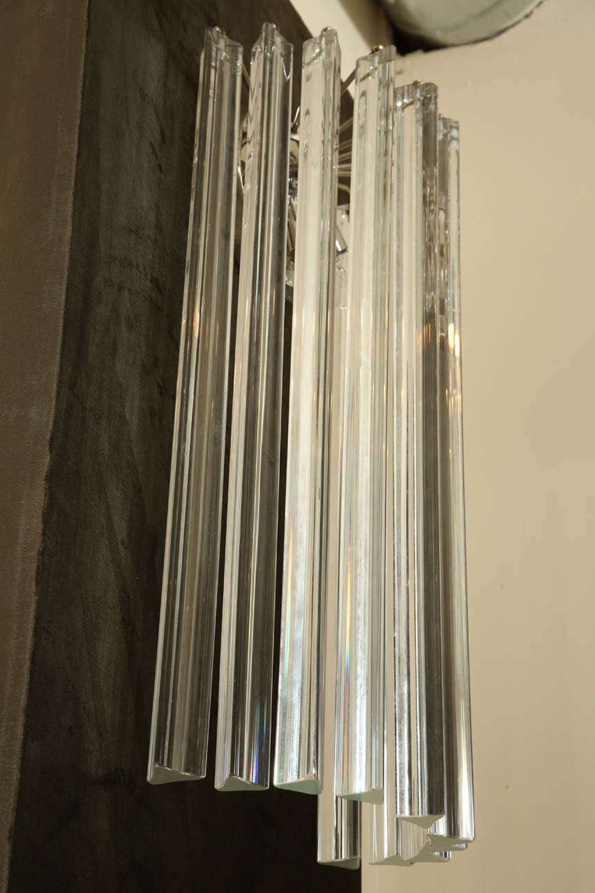 Lovely Sconce with Long Glass Prisms