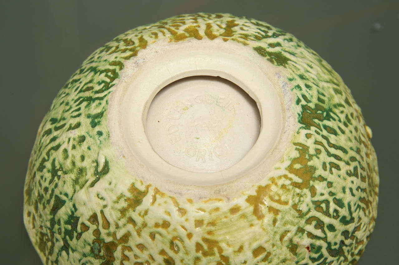 Italian Six Trompe L'oeil Cantaloupe Ceramic Bowls