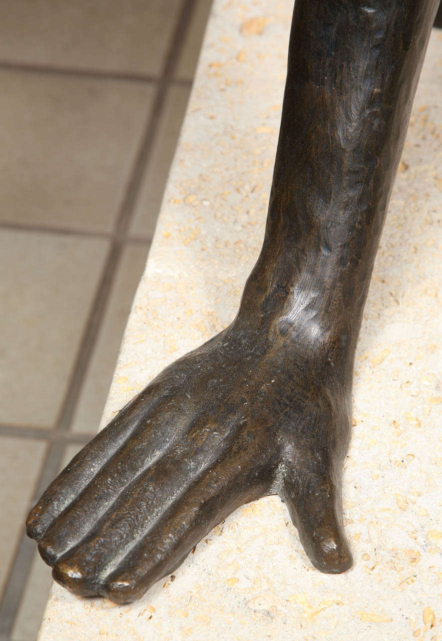Large Bronze Sculpture of a Boy "Humanity"
