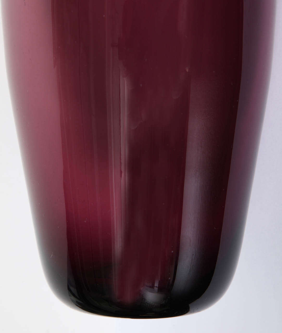 Late 20th Century Amethyst Glass Vase by Blenko For Sale
