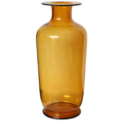Amber Glass Vase