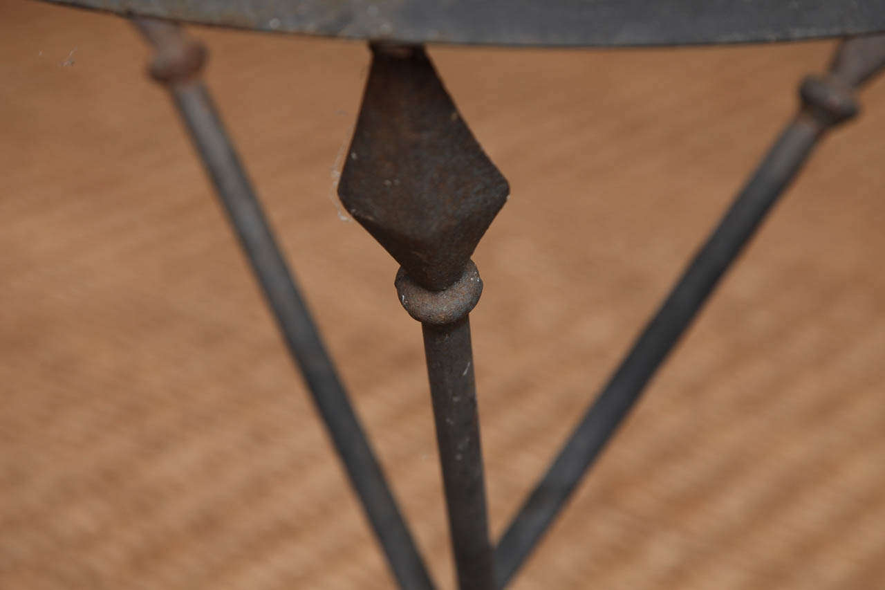 Tripod Table with Embossed Top 1