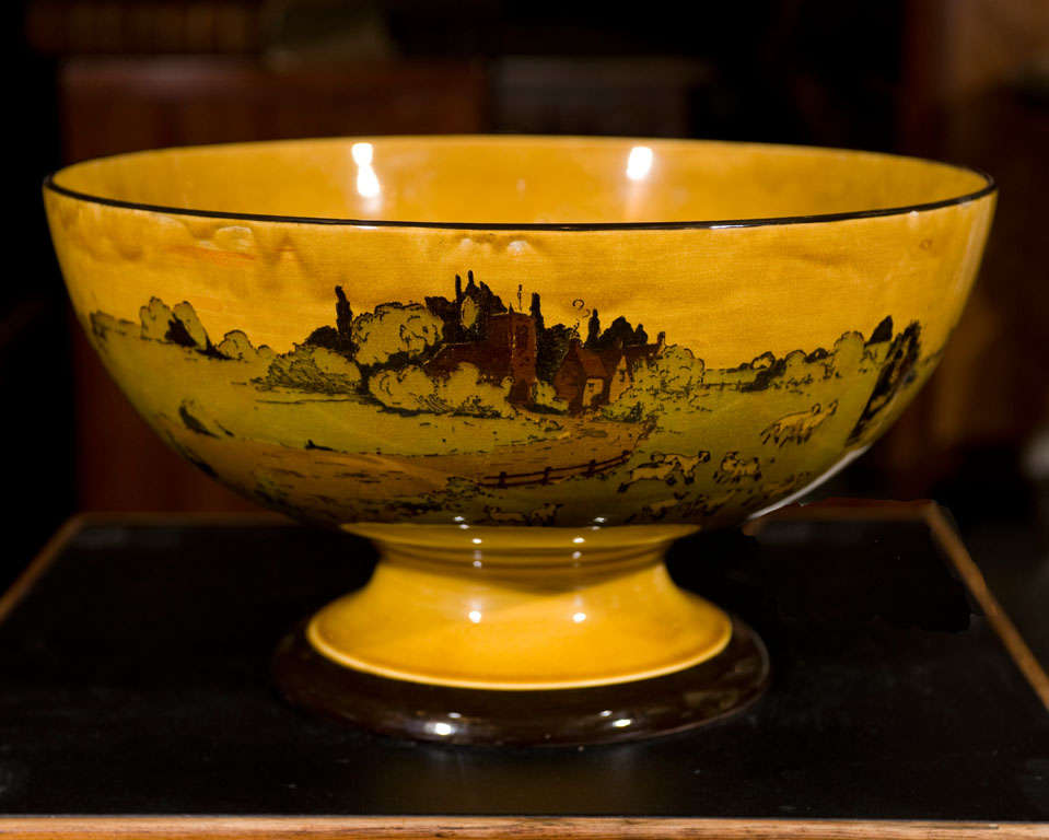 Large proportioned themed puch bowl by Royal Doulton.