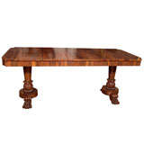 William IV Rosewood Carved Library Table